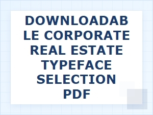 Free Corporate Real Estate Typeface Selection Pdf